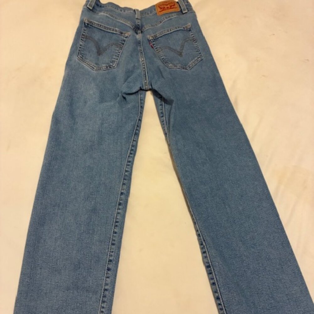 Ribcage Straight Ankle Women's Jeans - Medium Wash - 25 Like New